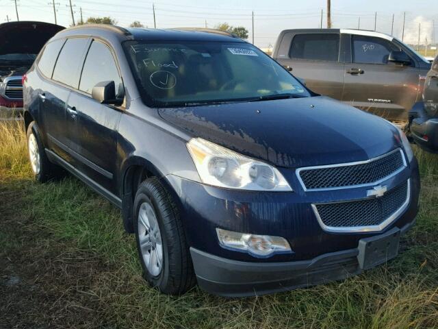 1GNLREED0AJ260493 - 2010 CHEVROLET TRAVERSE BLUE photo 1