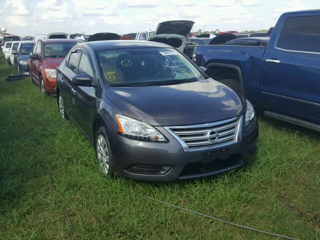 3N1AB7AP2EY288767 - 2014 NISSAN SENTRA GRAY photo 1