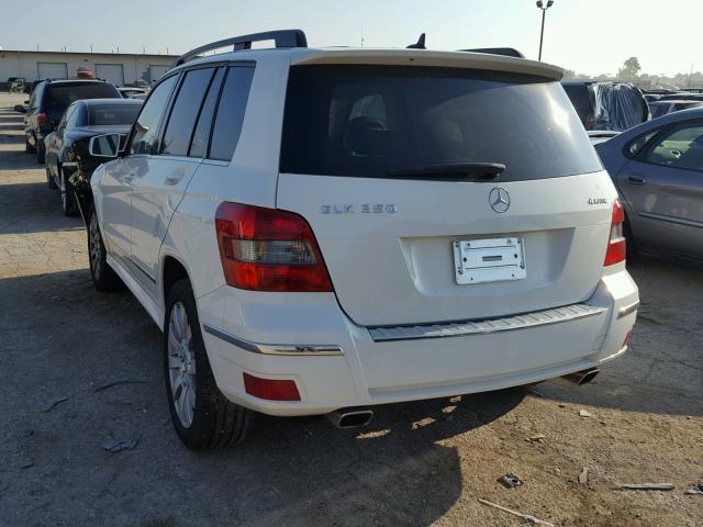 WDCGG8HB2CF783493 - 2012 MERCEDES-BENZ GLK 350 4M WHITE photo 3