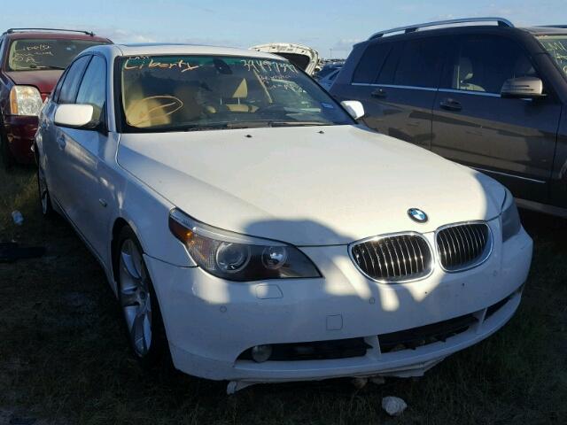 WBANB33555B116974 - 2005 BMW 545 I WHITE photo 1