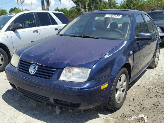 3VWSK69M83M093232 - 2003 VOLKSWAGEN JETTA GLS BLUE photo 2