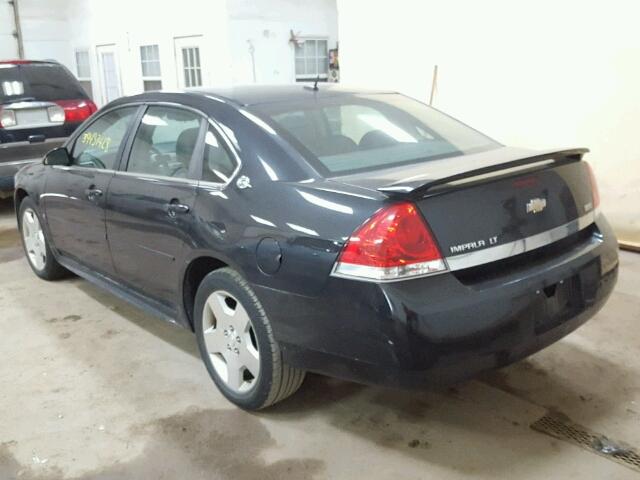 2G1WV58K181365505 - 2008 CHEVROLET IMPALA 50T BLACK photo 3