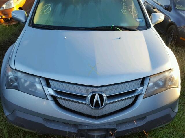 2HNYD28219H519683 - 2009 ACURA MDX SILVER photo 7