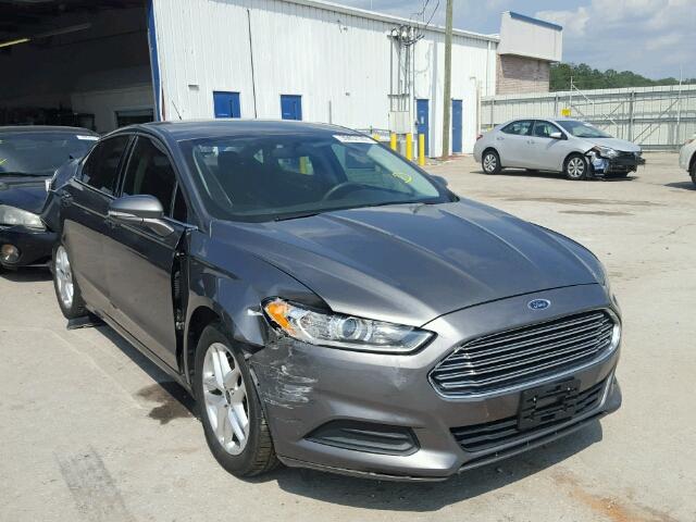 1FA6P0H7XE5358181 - 2014 FORD FUSION SE GRAY photo 1