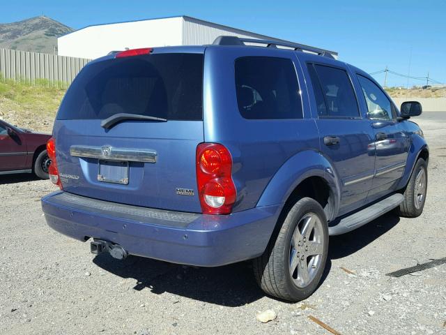 1D8HB58207F511751 - 2007 DODGE DURANGO LI BLUE photo 4