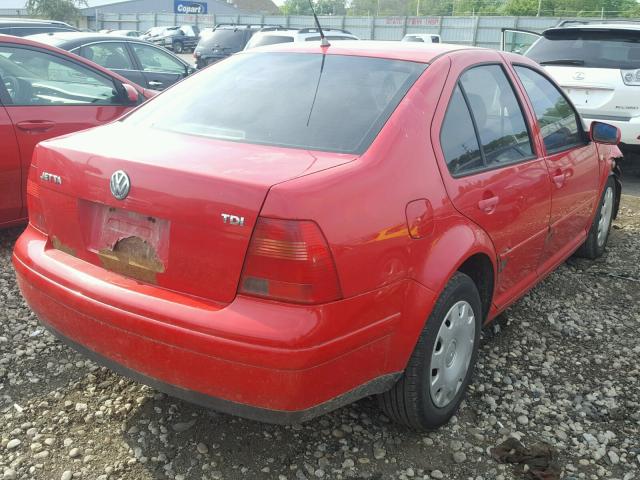 3VWSF29MXXM001962 - 1999 VOLKSWAGEN JETTA GLS RED photo 4