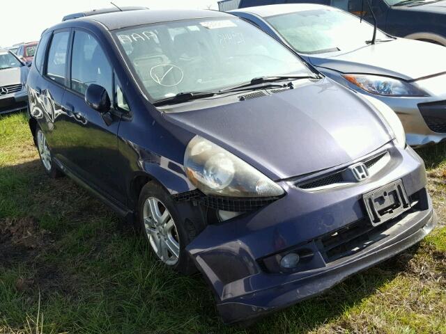 JHMGD38698S040525 - 2008 HONDA FIT SPORT BLUE photo 1