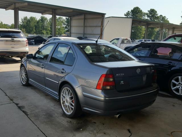 3VWSE69M84M142969 - 2004 VOLKSWAGEN JETTA GLS GRAY photo 3