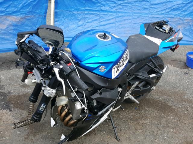 JS1GN7FA3E2100320 - 2014 SUZUKI GSX-R600 BLUE photo 2