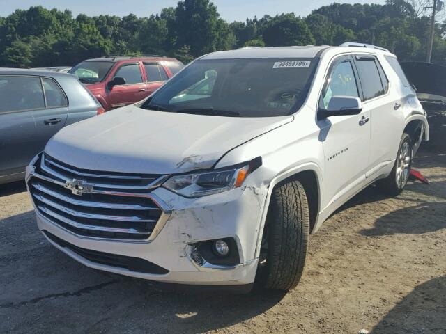 1GNEVKKW3JJ124710 - 2018 CHEVROLET TRAVERSE H WHITE photo 2