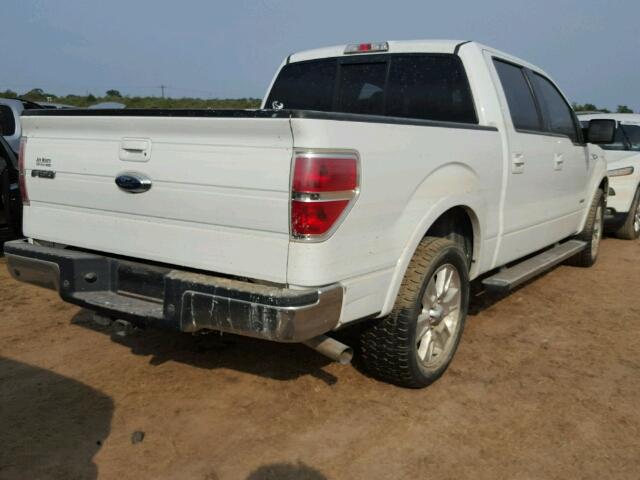1FTFW1CT0DKD23043 - 2013 FORD F150 WHITE photo 4