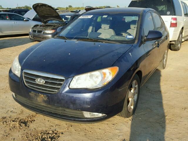 KMHDU46D19U601121 - 2009 HYUNDAI ELANTRA GL BLUE photo 2