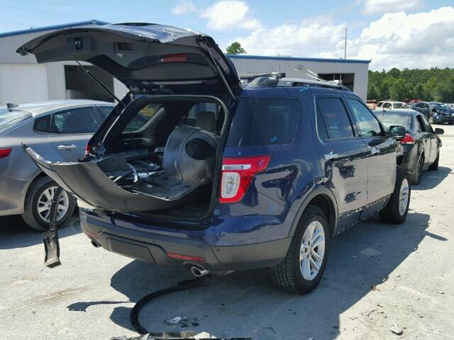 1FMHK8D8XBGA29913 - 2011 FORD EXPLORER X BLUE photo 4