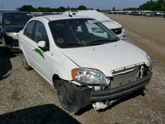 KL1TD5DE6AB123092 - 2010 CHEVROLET AVEO LS WHITE photo 1