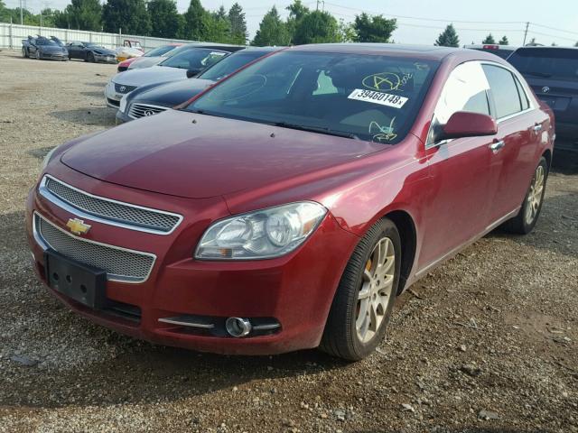 1G1ZE5E77AF250676 - 2010 CHEVROLET MALIBU LTZ წითელი ფოტო 2