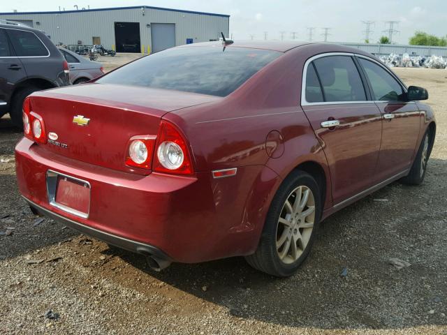1G1ZE5E77AF250676 - 2010 CHEVROLET MALIBU LTZ წითელი ფოტო 4