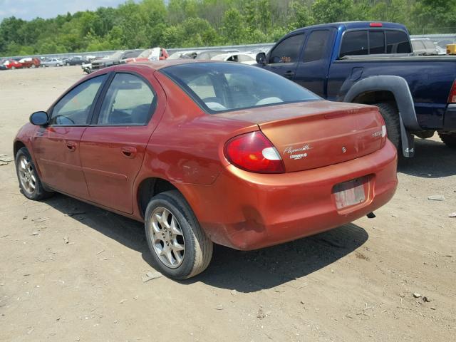 1P3ES46C3YD861671 - 2000 PLYMOUTH NEON BASE 橙色 照片 3