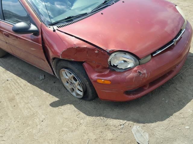 1P3ES46C3YD861671 - 2000 PLYMOUTH NEON BASE 橙色 照片 9