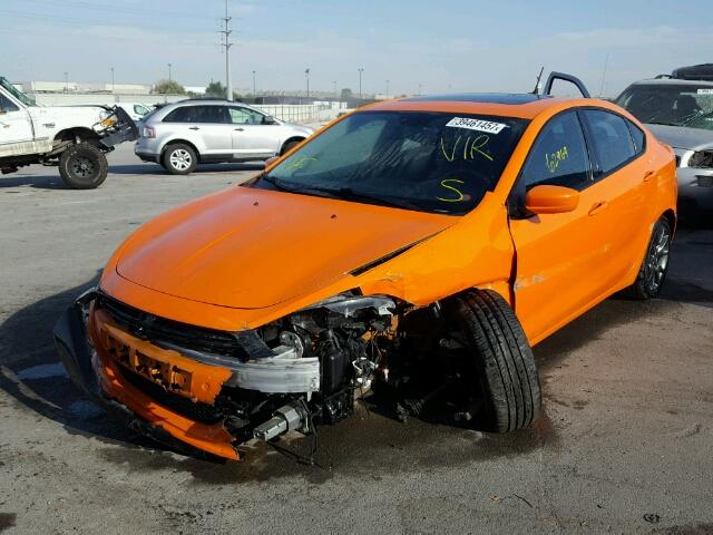 1C3CDFBA8DD333365 - 2013 DODGE DART SXT ORANGE photo 2