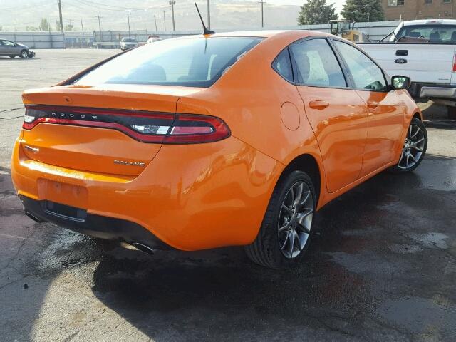 1C3CDFBA8DD333365 - 2013 DODGE DART SXT ORANGE photo 4