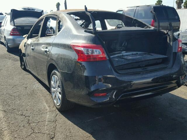 3N1AB7AP7HY284685 - 2017 NISSAN SENTRA S BLACK photo 3