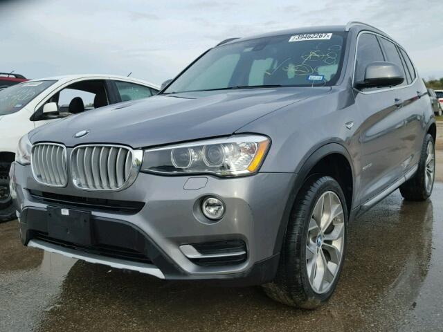5UXWZ7C51G0T42727 - 2016 BMW X3 GRAY photo 2