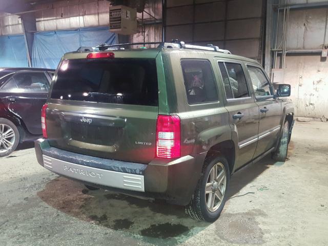 1J8FT48W28D649250 - 2008 JEEP PATRIOT LI GREEN photo 4