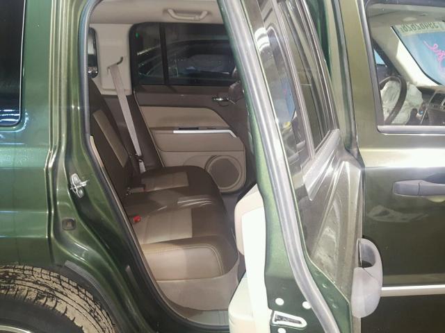 1J8FT48W28D649250 - 2008 JEEP PATRIOT LI GREEN photo 6