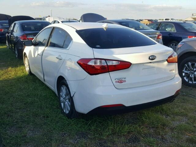 KNAFX4A85E5052006 - 2014 KIA FORTE WHITE photo 3