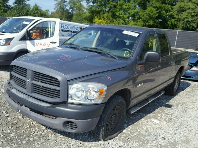 1D7HA18K78J170881 - 2008 DODGE RAM 1500 S GRAY photo 2