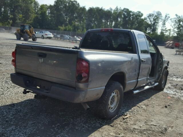 1D7HA18K78J170881 - 2008 DODGE RAM 1500 S GRAY photo 4