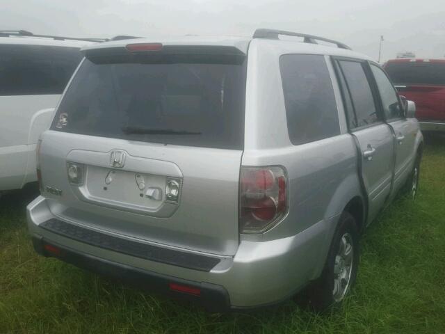 5FNYF28726B028732 - 2006 HONDA PILOT EX SILVER photo 4