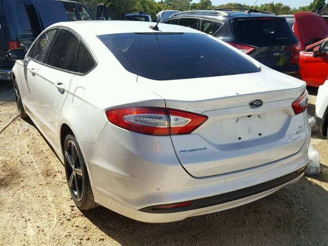 3FA6P0HD1FR252674 - 2015 FORD FUSION SE WHITE photo 3