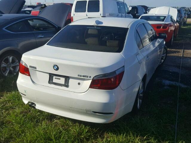 WBANB33564B111636 - 2004 BMW 545 I WHITE photo 4