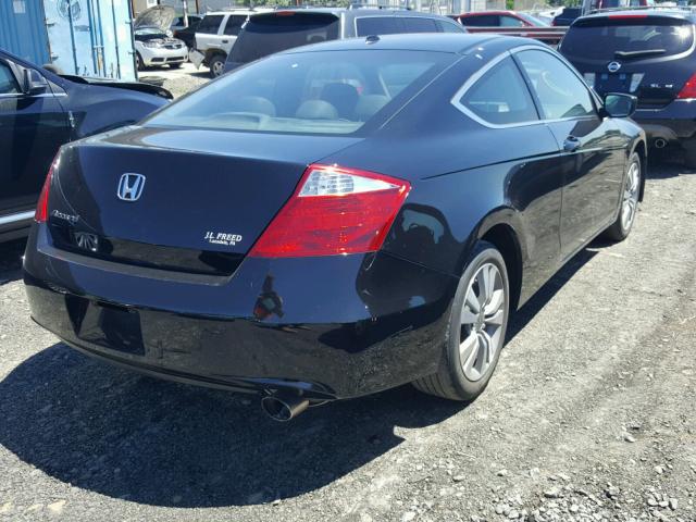 1HGCS12839A012510 - 2009 HONDA ACCORD EXL BLACK photo 4