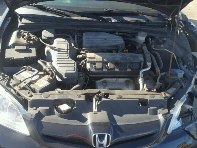 2HGES16514H621002 - 2004 HONDA CIVIC BLACK photo 7