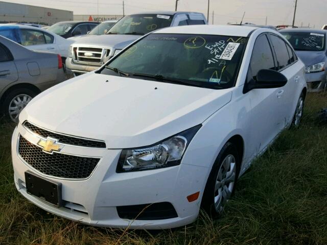 1G1PA5SH9E7238867 - 2014 CHEVROLET CRUZE WHITE photo 2