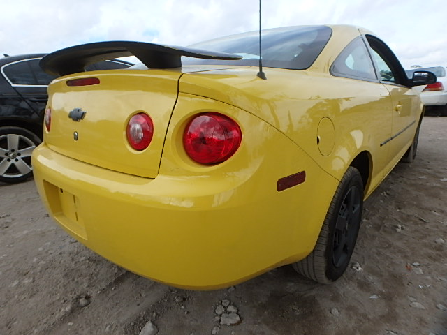 1G1AL15FX77338336 - 2007 CHEVROLET COBALT LT YELLOW photo 4