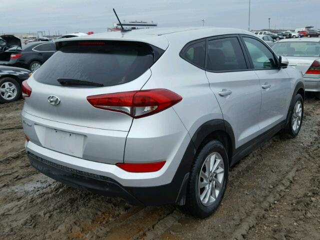 KM8J23A47GU107062 - 2016 HYUNDAI TUCSON SILVER photo 4