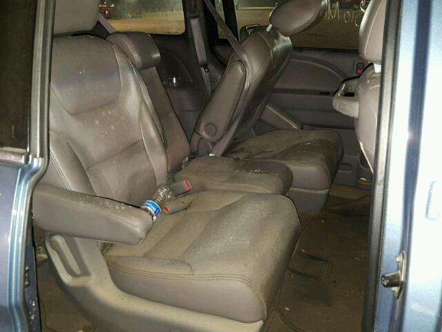 5FNRL38489B043717 - 2009 HONDA ODYSSEY EX BLUE photo 6