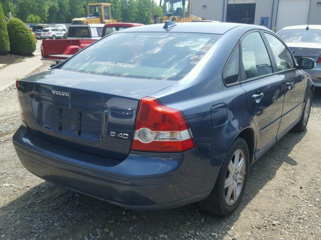 YV1MS382X72301502 - 2007 VOLVO S40 2.4I BLUE photo 4