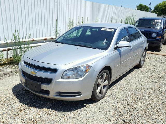 1G1ZC5E10BF385436 - 2011 CHEVROLET MALIBU 1LT SILVER photo 2