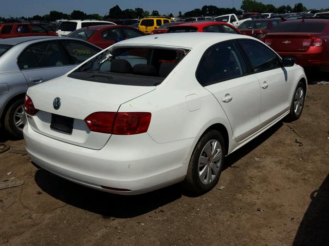 3VW2K7AJ7DM221484 - 2013 VOLKSWAGEN JETTA BASE Սպիտակ լուսանկար 4
