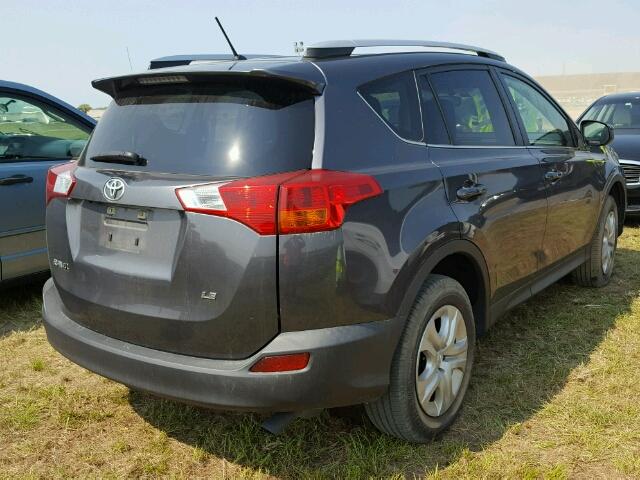 JTMZFREV4FJ024397 - 2015 TOYOTA RAV4 LE GRAY photo 4