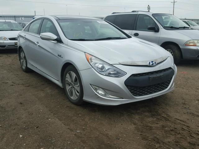 KMHEC4A43EA102184 - 2014 HYUNDAI SONATA HYB SILVER photo 1