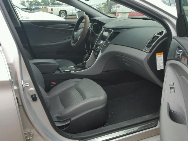 KMHEC4A43EA102184 - 2014 HYUNDAI SONATA HYB SILVER photo 5