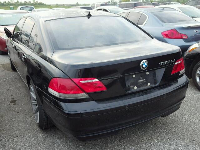 WBAHN83537DT76301 - 2007 BMW 750 BLACK photo 3