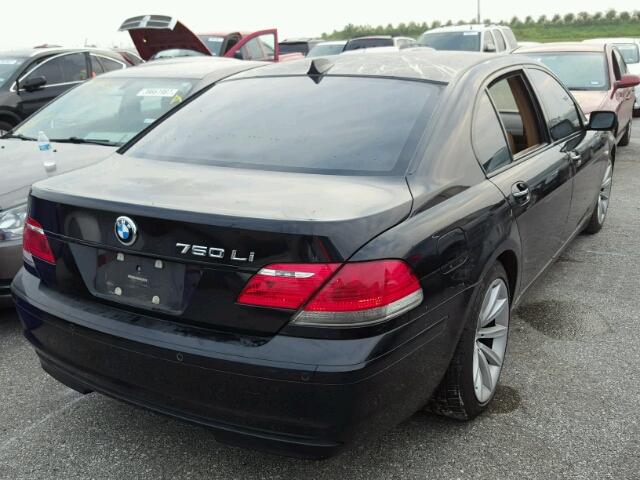 WBAHN83537DT76301 - 2007 BMW 750 BLACK photo 4