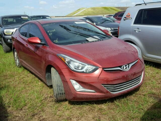 5NPDH4AE9FH600037 - 2015 HYUNDAI ELANTRA SE BURGUNDY photo 1