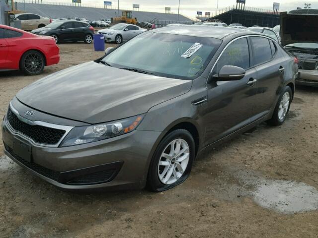 KNAGM4A73B5118620 - 2011 KIA OPTIMA CHARCOAL photo 2